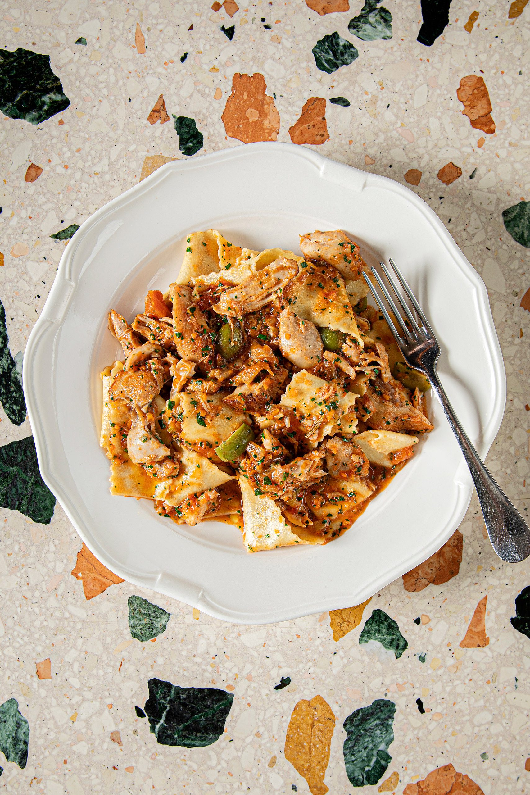 dish of pasta